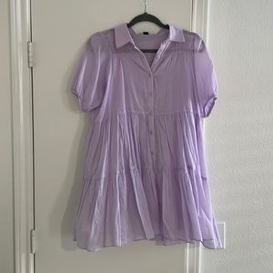 Purple Babydoll Dress
